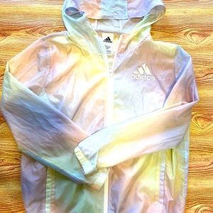 Girls (16) Adidas Iridescent Windbreaker Jacket